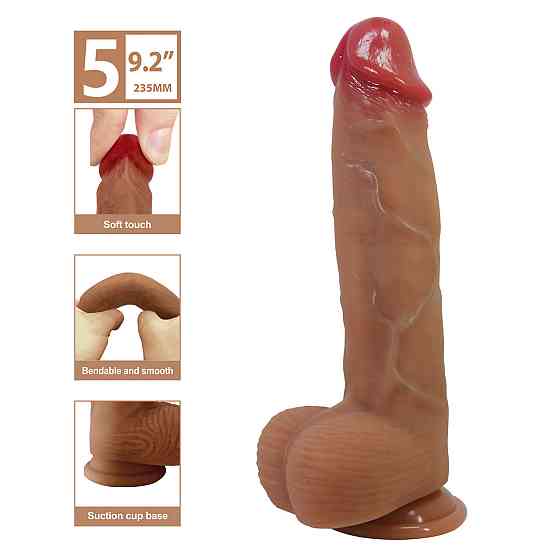 Фалоімітатор Pretty Love Orton 9.2 Super Soft Liquid Silicone Dildo Sex Aura Київ