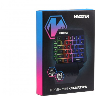 Клавіатура Maxxter KBG-OH-01B-UA USB UA Black (KBG-OH-01B-UA) Вінниця - фото 5