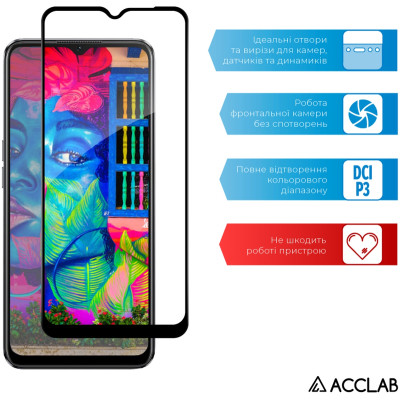 Скло захисне ACCLAB Full Glue Oppo A77S Black (1283126576768) Вінниця - фото 5