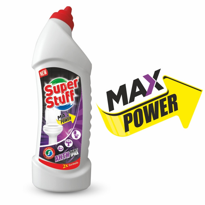 Средство для мытья унитаза Super Stuff max power 1л Львов - изображение 1