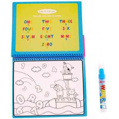 Развивающая игрушка Baby Team Книжечка-раскраска водная Паровозик (9030_паровозик_с_буквами) Винница