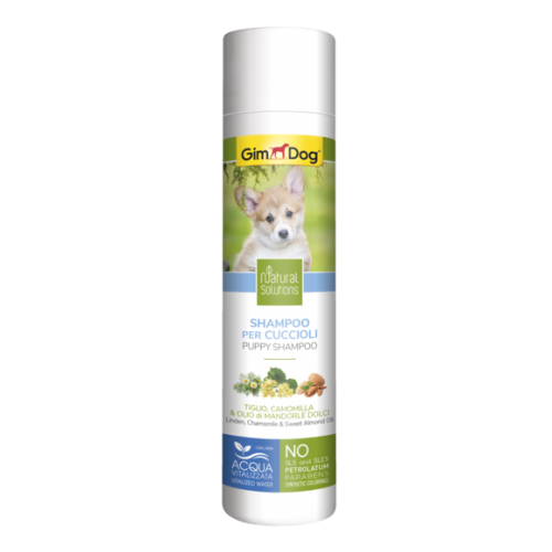 Шампунь GimDog Natural Solution для цуценят липа ромашка та солодке мигдальне масло 250 мл Киев