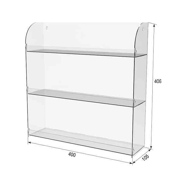 Підставка-вітрина EKOSTAR 3-х ярусна 400х100х406 на саморізи Київ