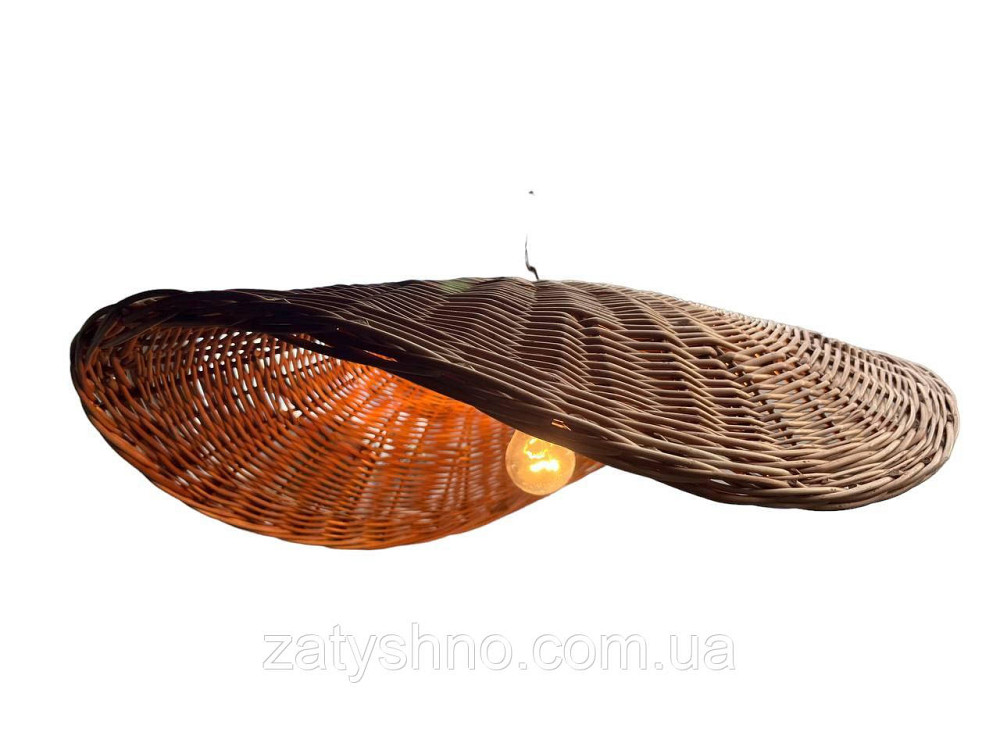 Люстра плетена із лози широка Київ - фото 4