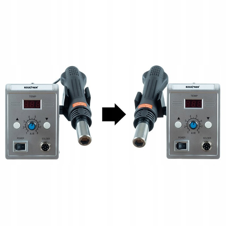 Паяльная станция-сварочный аппарат с горячим воздухом от 100 до 500 градусов Bigstren (21708) Нововолынск - изображение 5