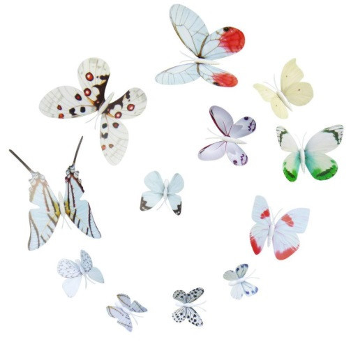 Декор різнокольорові метелики - 12шт. Київ - фото 2