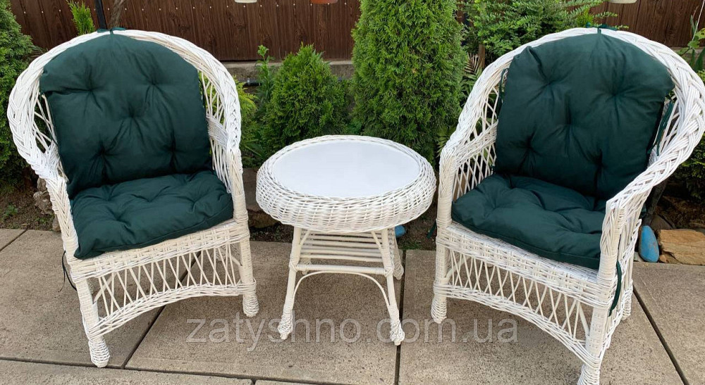 Меблі плетені з лози, набір Київ - фото 4