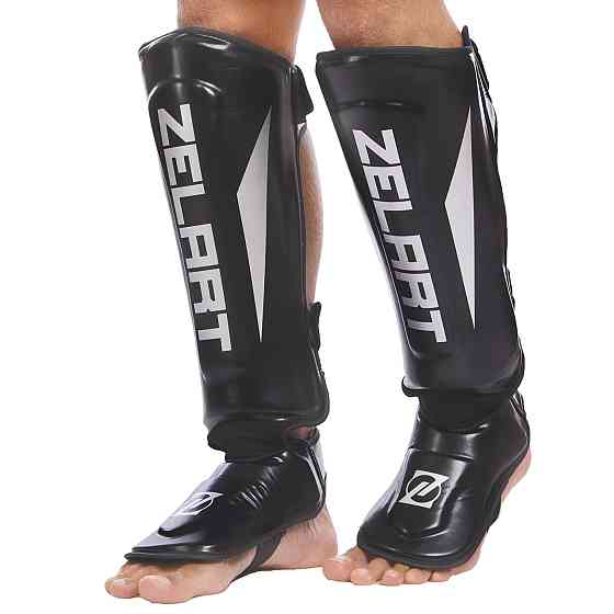 Защита голени и стопы для единоборств ZELART BO-1330 размер S-XL цвета в ассорт. Защита для боевых искусств Киев
