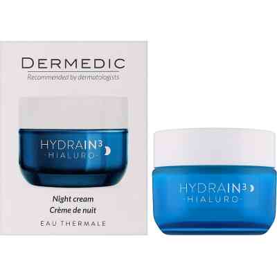 Крем для лица Dermedic Hydrain 3 Hialuro Восстанавливающий Ночной 50 мл (5901643176242) Винница