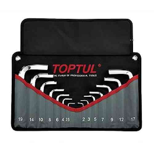 Набір ключів шестигранних Г-обр. TOPTUL 2-19 мм 14 од. у чохлі GPAQ1401 Чернігів