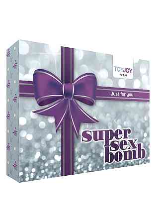 Набор БДСМ секс игрушек Toy Joy Super Sex Bomb, 9 предметов, фиолетовый Sex Aura Киев
