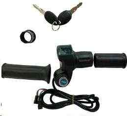 Ручка газу електровелосипеда (з вольтметром) KL Мукачево