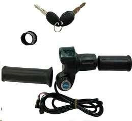 Ручка газу електровелосипеда (з вольтметром) KL Мукачево - фото 1