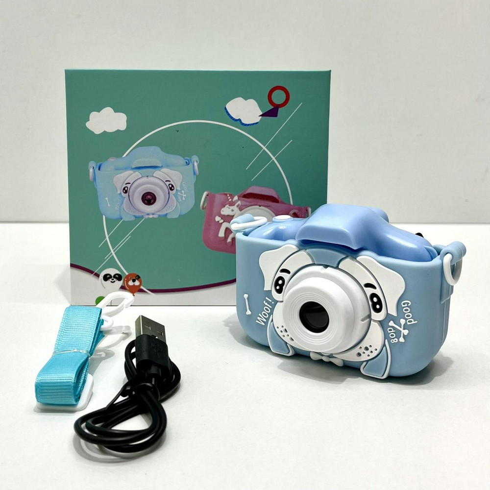 Фотоапарат дитячий відео фото ігри прослуховування музики підтримує microSD Блакитний (C56663) Чернігів - фото 8