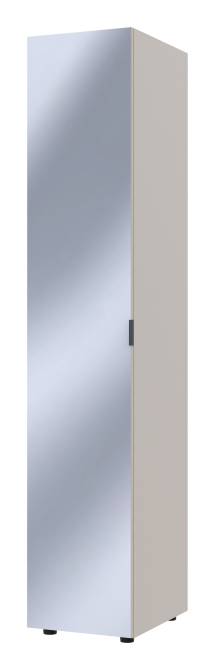 Шафа-пенал з дзеркалом Doros Гелар 39х49,5х203,4 см Кашемір (DRS-011257) Львів - фото 3