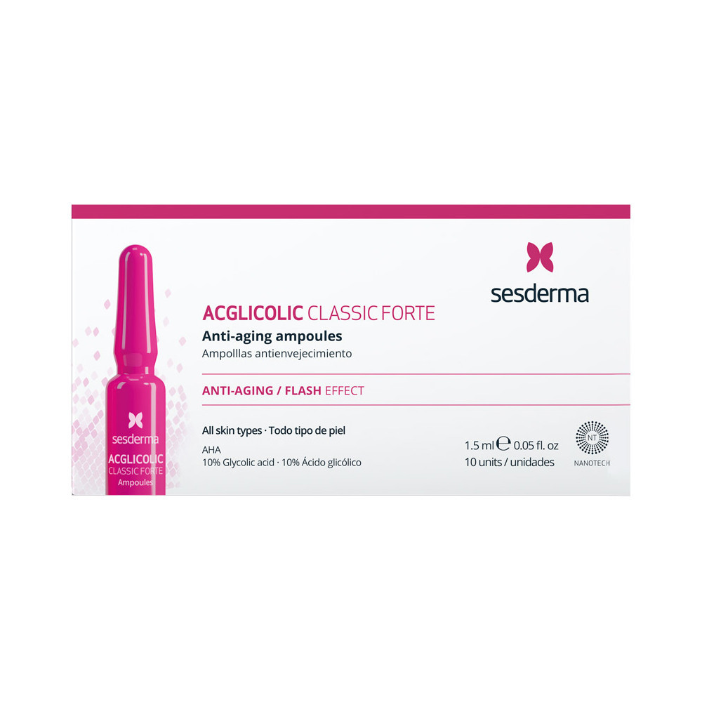 Сесдерма Acglicolic Classic Ампули з гліколевою кислотою сильної дії Sesderma Acglicolic Classic Ampoules Forte, 10 х 1,5 мл Дніпро - фото 1