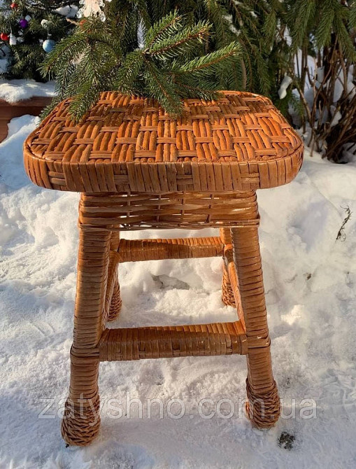 Табуретка большая кухонная из лозы Киев - изображение 4