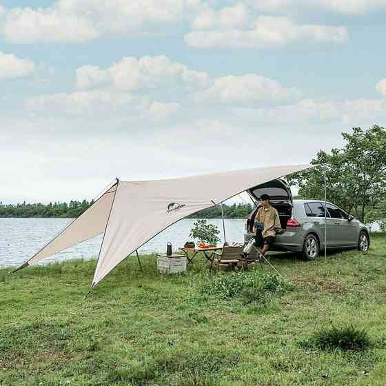 Тент для кемпінгу Naturehike Car Rear Canopy NH21TM001, 590*340 см, золотий (з трьома стійками) Київ
