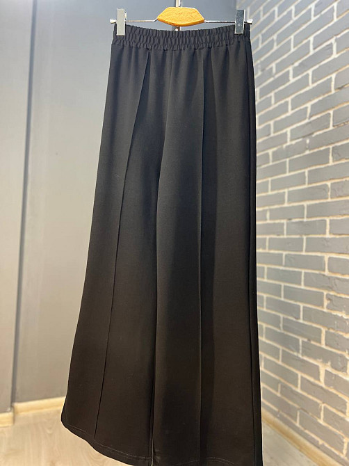 Костюм жіночий MY CITY 3044-8286 світшот широкий оверсайз та брюки палаццо зі стрілкою, чорний, L Одеса - фото 10