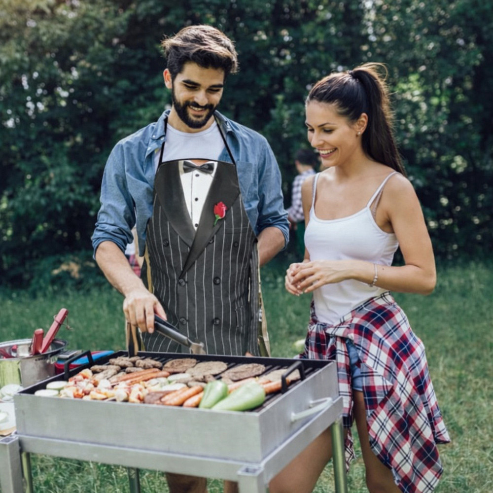 Прикольный фартук для мужчин Костюм 75 на 60 см черный Киев - изображение 4