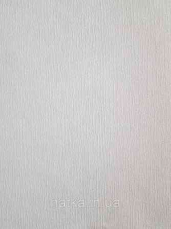 Шпалери вінілові на флізеліні Sintra Edelina однотонні тонка смужка ефект розмитості білі молочні Київ