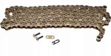 Ланцюг мотоцикл, квадроцикл 520-120H Kawasaki ZZR250, Ямаха R1, Dirt Bike, ATV (жовта) Мукачево