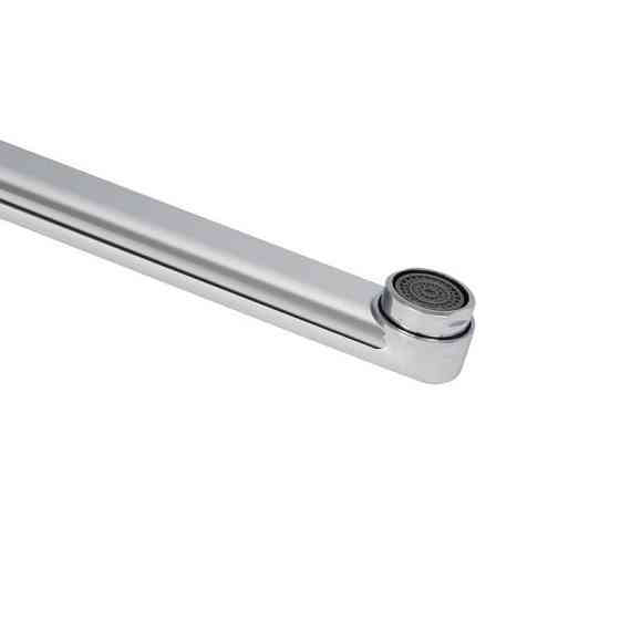 Змішувач для ванни з душовим гарнітуром Lidz Latwa 005 з поворотним виливом хром. Київ