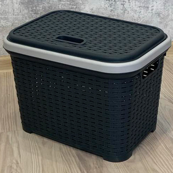 Корзина для белья 15 л Simple серая Харьков