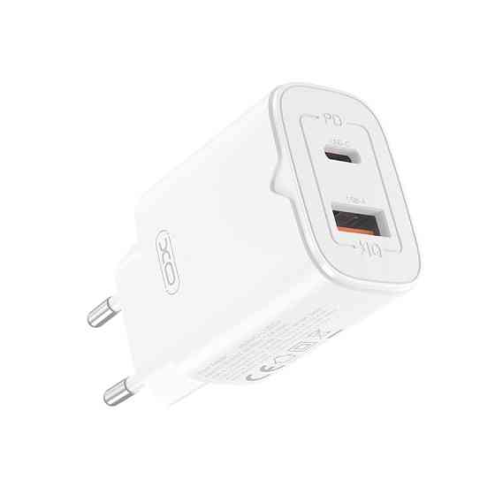 Мережевий зарядний пристрій XO L130 PD30W/QC18W 1USB-C+1USB-A + Type-C кабель білий Львів