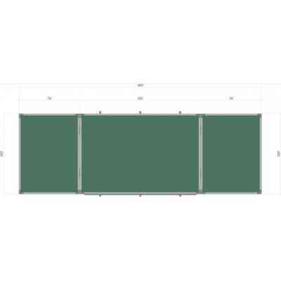 Шкільна дошка Сектор магнітно-крейдова, 300х100 см (К3010) Вінниця