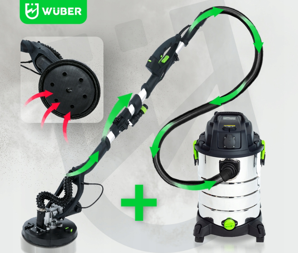 Шлифмашина для стен жираф Wuber 1600Вт 225мм (Польша) Киев - изображение 6