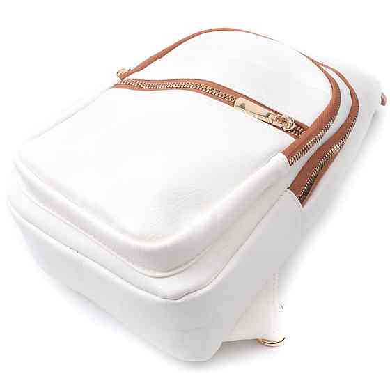 Стильна сумка жіноча з однією лямкою через плече з екошкіри Vintage 22757 Білий Київ