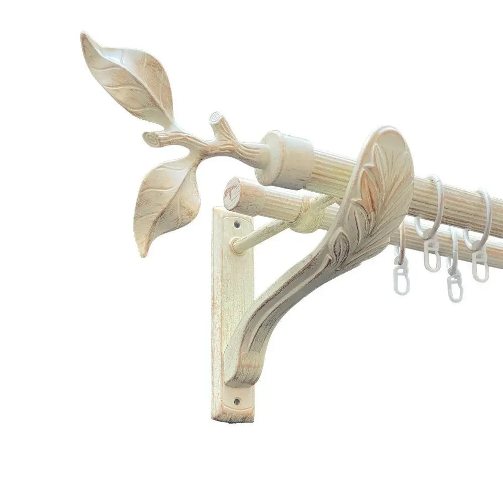 Карниз Orvit Листок Троянди металевий дворядний ретро рифлена труба кільце металеве Біле Золото 25\19 мм 160 Львов - изображение 1