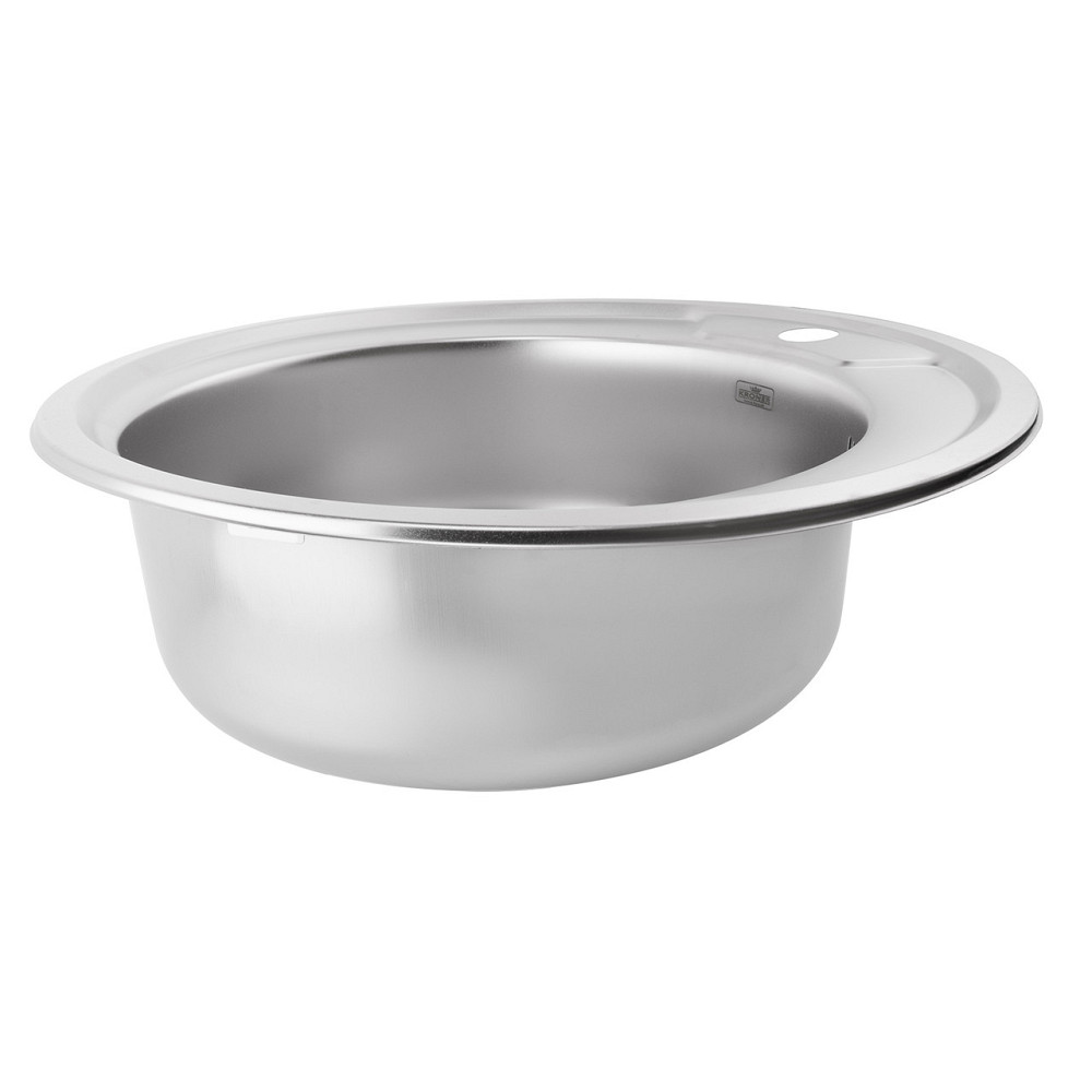 Кухонная мойка с нержавеющей стали Kroner KRP Satin - 490 (0.6 мм) Киев - изображение 3