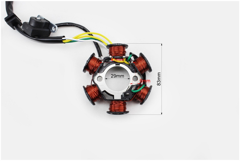 Статор магнето (генератора) (6 котушок роз'єм "мама 4"), тип 1 Київ - фото 3