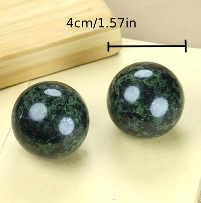 Куля з натурального серпентину (змієвика) діаметром 4 см 1 шт. Київ - фото 5