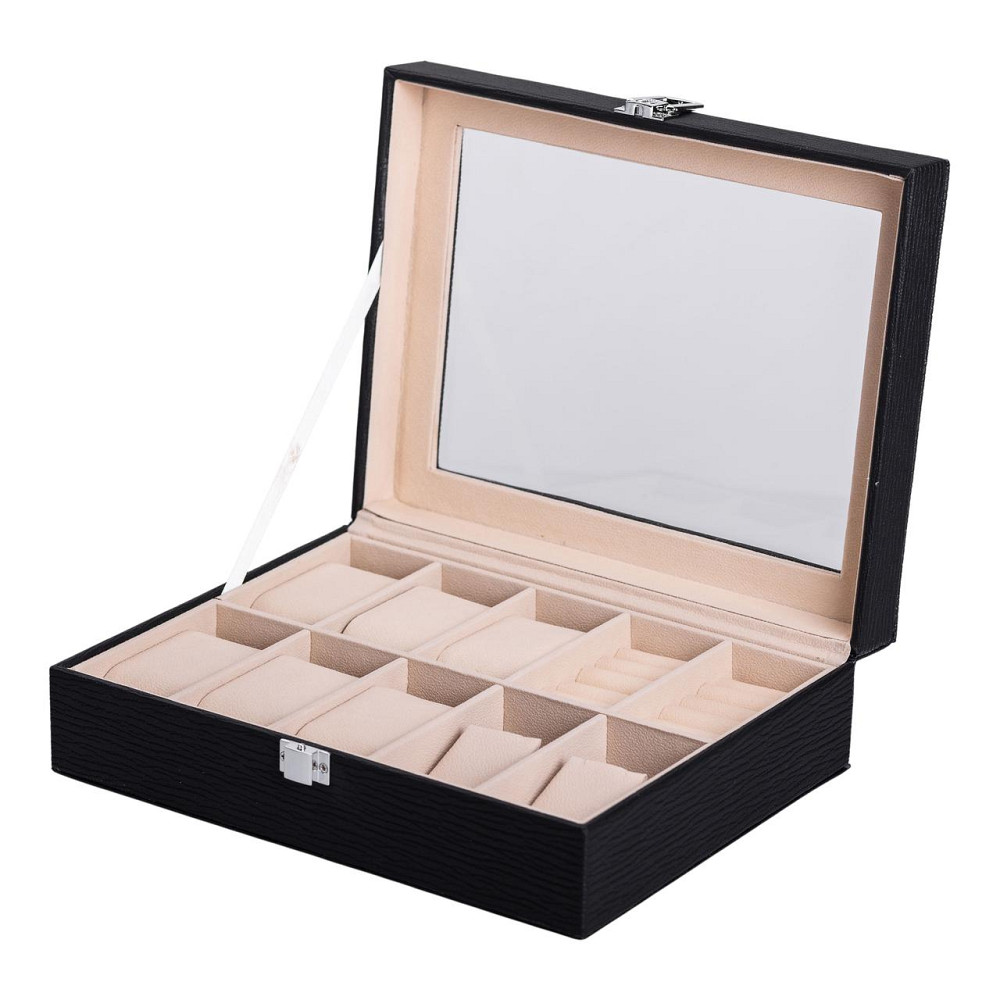 Yiwu Скринька для прикрас з еко шкіри із дзеркалом органайзер для ювелірних виробів HP-5-6B Коломыя - изображение 1