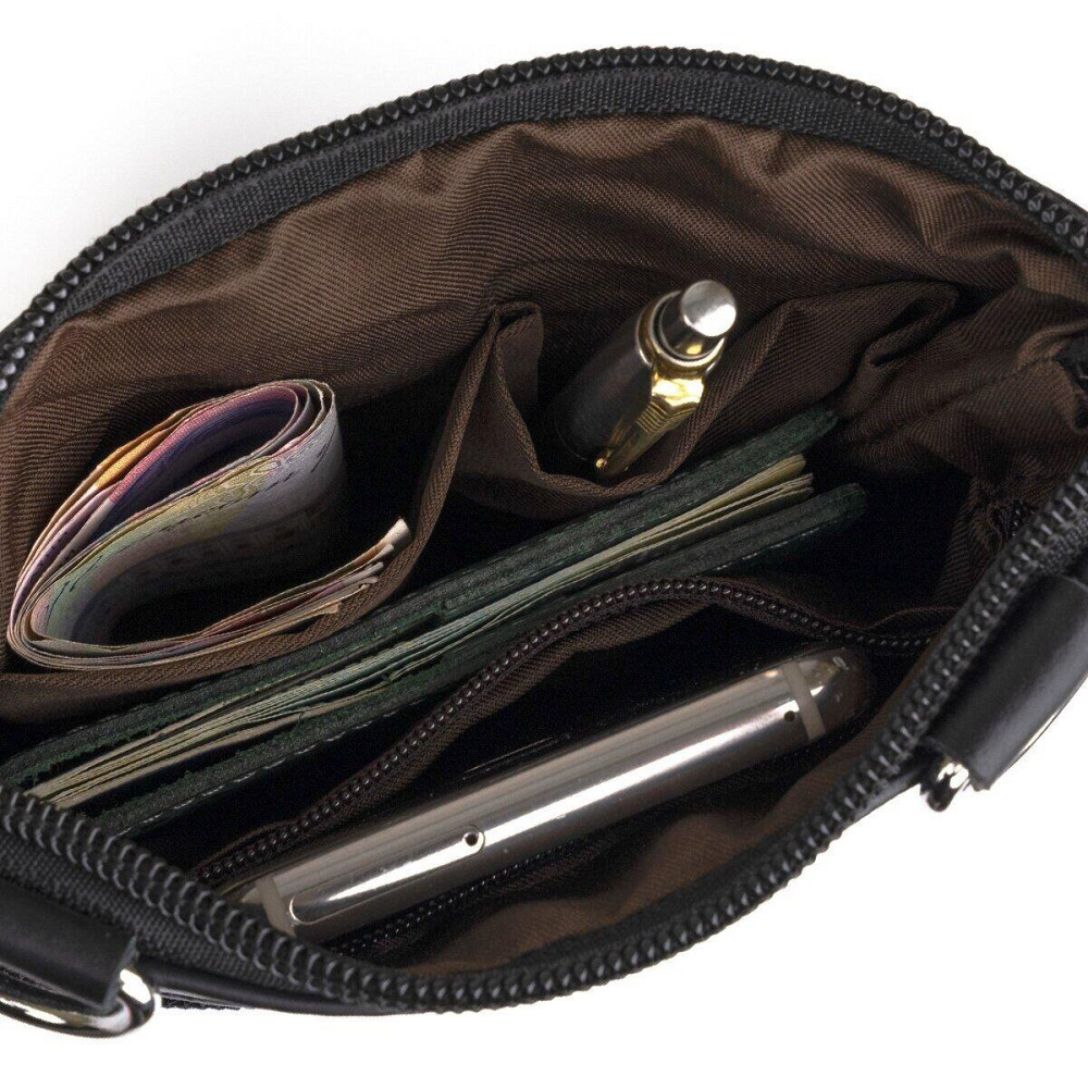 Сумка мужская компактных размеров Черный (Vintage) Киев - изображение 2