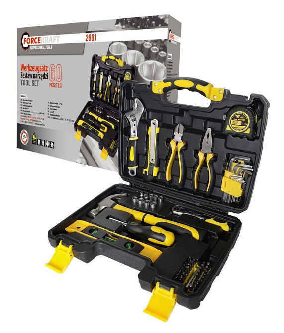 Набір інструментів 60пр. 1/4 "(6гр.) (4-13мм) Одеса - фото 1