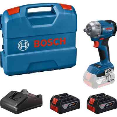 Гайковерт Bosch GDS 18V-350 18V, 2x4Ah, до 3400об/хв, 85/200/350Нм, квадрат 1/2", кейс 1.1кг (0.601.9M5.021) Вінниця