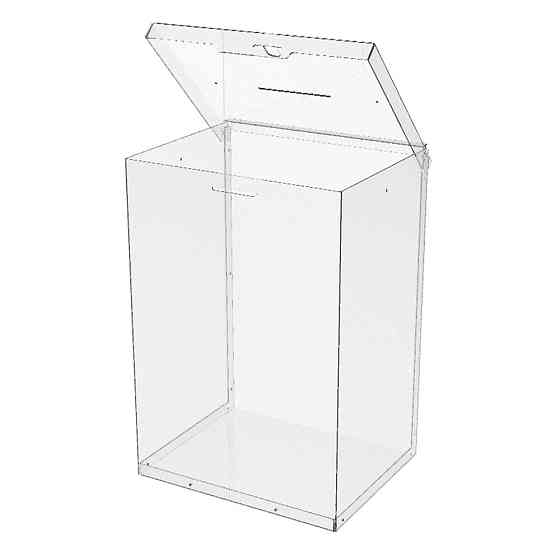 Ящик EKOSTAR с замком для пожертвований и сбора денег 250x200x360. Объем 18 литров Киев