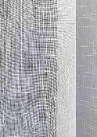Тюль VR-Textil 115т Лен однотонный Белый 350х270 см (43-195) Киев