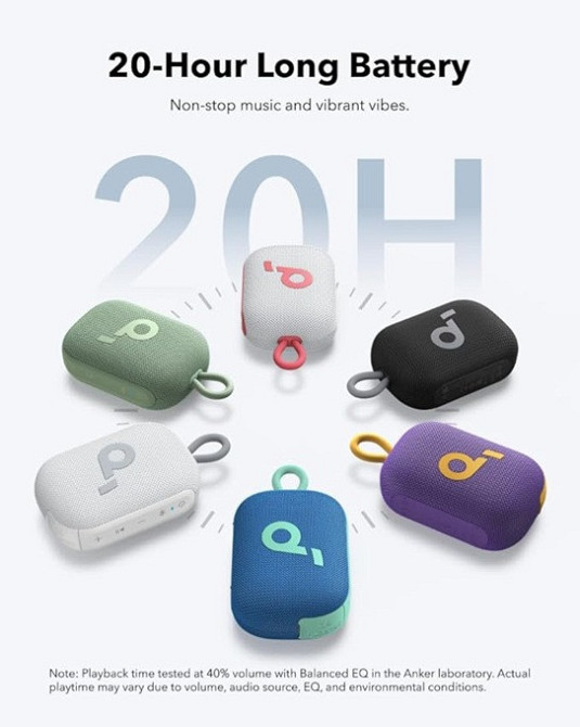 Портативна акустика Anker SoundСore Select 4 Go Green (7120954) Київ - фото 7