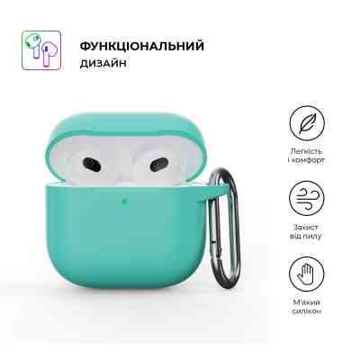 Чохол для навушників Armorstandart Hang Case для Apple AirPods 4 Mint Green (ARM81287) Вінниця