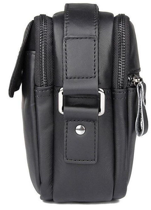 Сумка Vintage 14548 из натуральной кожи зернистая Черная Киев - изображение 10