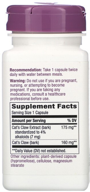 Кошачий коготь Nature's Way Cat's Claw 175 мг 60 капсул Киев - изображение 2