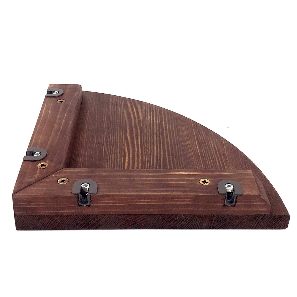 Угловая настенная полка 