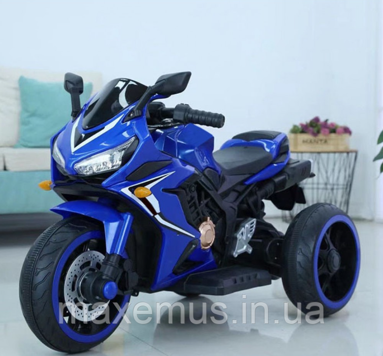 Детский трехколесный электромотоцикл на аккумуляторе SPOKO SP518 Синий (6V, 25W, MP3, от 3 лет) Мостиска - изображение 15