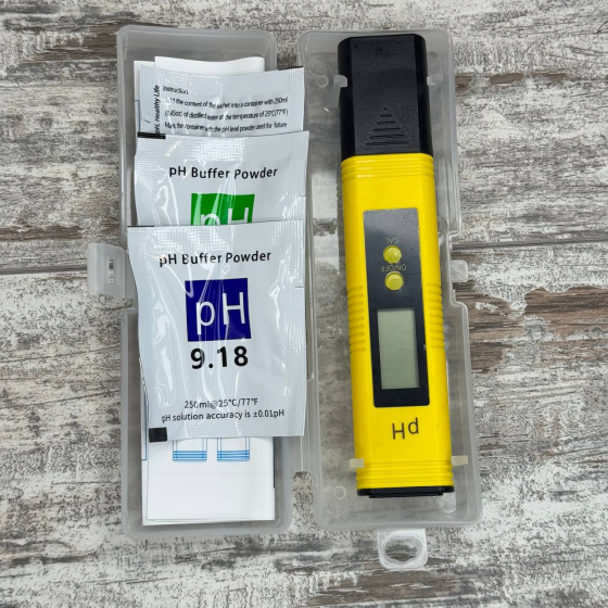 Портативный PH-метр 0.00-14pH для измерения уровня кислотности калибровка Киев