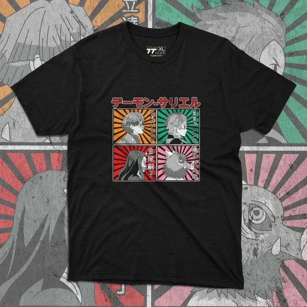 Футболка для підлітка хлопчика з принтом Клинок, рассекающий демонов Pop Art Розмір 160 Anime10356 Дніпро - фото 1